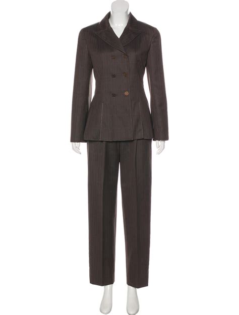 vintage chanel trouser suit|vintage lady in chanel suits.